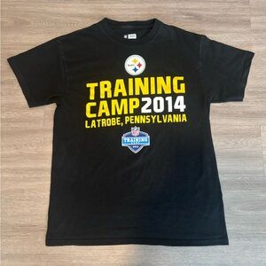 Black Pittsburgh Steelers Training Camp 2014 T-Shirt